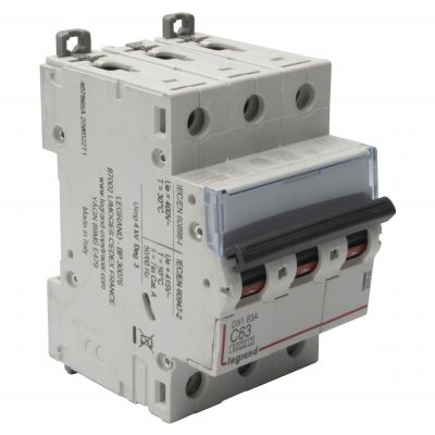 Wyłącznik Nadprądowy S 303 3P C63A 6kA DX3 407865 LEGRAND (407865)