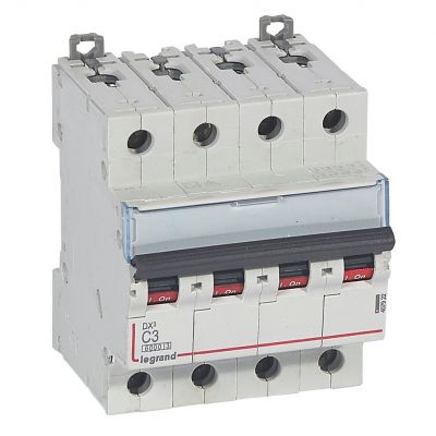 Wyłącznik Nadprądowy S 304 4P C3A 6kA DX3 407922 LEGRAND (407922)