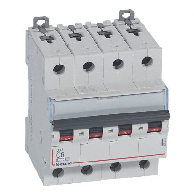 Wyłącznik Nadprądowy S 314 4P C6A 10000A DX3 409333 LEGRAND (409333)