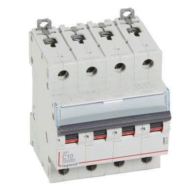 Wyłącznik Nadprądowy S 314 4P C10A 10000A DX3 409334 LEGRAND (409334)