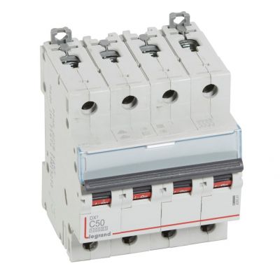 Wyłącznik Nadprądowy S 314 4P C50A 10000A DX3 409341 LEGRAND (409341)