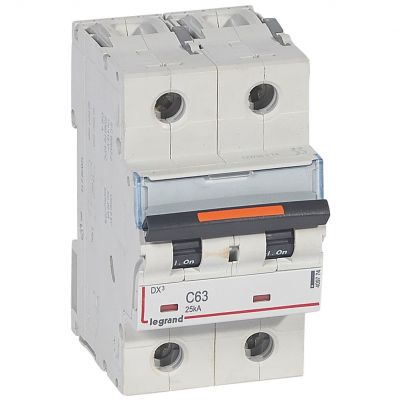 Wyłącznik Nadprądowy S322 C63 2P 63A 25Ka DX3 409774 LEGRAND (409774)