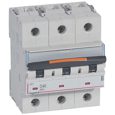 Wyłącznik Nadprądowy S323 C40 3P 40A 25Ka DX3 409785 LEGRAND (409785)
