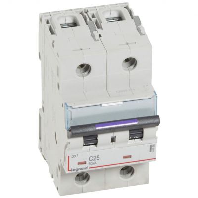 Wyłącznik Nadprądowy S322 C25 2P 25A 50Ka DX3 410150 LEGRAND (410150)