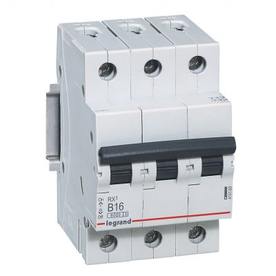 RX3 Wyłącznik Nadprądowy 3P B16A S303 419169 LEGRAND (419169)