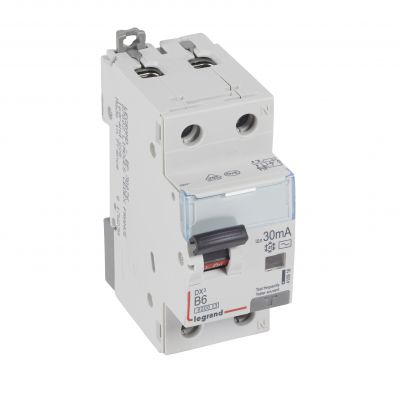 Wyłącznik Różnicowo-Nadprądowy 2P 6A B 0,03A Typ AC P312 DX3 410918 LEGRAND (410918)