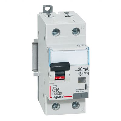 Wyłącznik Różnicowo-Nadprądowy 2P 16A C 0,03A Typ AC P312 DX3 411013 LEGRAND (411013)