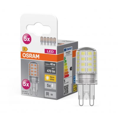 Żarówka LED G9 4,2W=40W 470lm 2700K ciepła biel OSRAM (4058075758087)