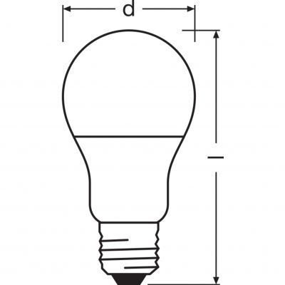 Żarówka LED /4szt./ E27 8W=60W 806lm 2700K ciepła biel OSRAM (4058075819450)
