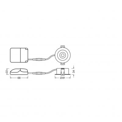 SP AIR ADJ P 4W 927 DIM IP23 WT LEDVANCE (4099854000003)