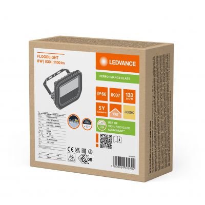 Naświetlacz LED FLOODLIGHT PFM G4 8W/6W 1133lm/W 3000K Biały LEDVANCE (4099854305702)