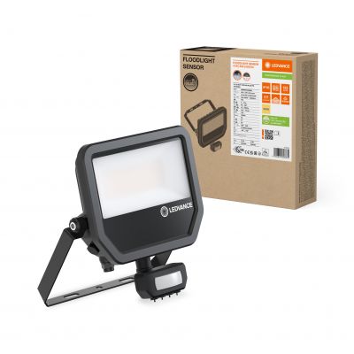 Naświetlacz LED z czujnikiem ruchu FLOODLIGHT sensor PFM G4 27W41W IP65 3000K 133lm/W czarny LEDVANCE (4099854306860)