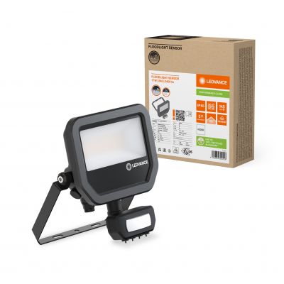 Naświetlacz LED z czujnikiem ruchu FLOODLIGHT 11W17W IP65 4000K 145lm czarny LEDVANCE (4099854309526)