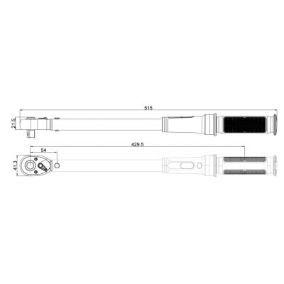 Klucz dynamometryczny 1/2" 40-200 Nm NEO 08-825 GTX (08-825)