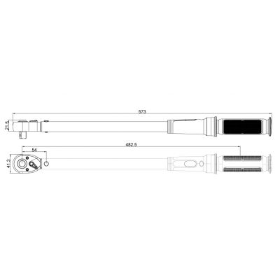 Klucz dynamometryczny 1/2" 60-350 Nm NEO 08-826 GTX (08-826)