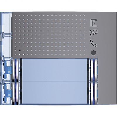 Sfera: Plakietka Modułu Fonicznego - 2x2 Przyciski - Stalowoszara 351183 LEGRAND (351183)