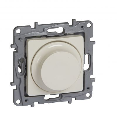 Niloe Ściemniacz Obrotowy 300 W 2-Przewodowy Kremowy 764688 LEGRAND (764688)