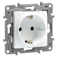 Niloe/Niloe Selection Gniazdo Schuko Białe Zaciski Śrubowe Z Przesłoną 764529 LEGRAND (764529)