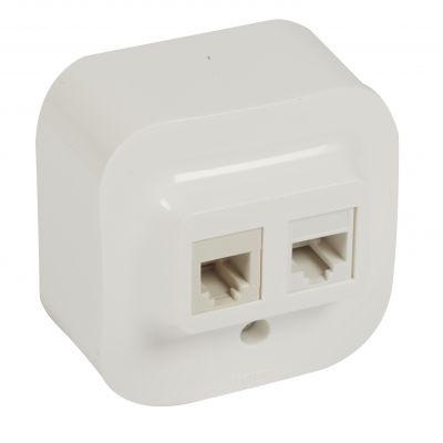 Forix IP20 - Gniazdo 1Xrj11 + 1Xrj45 Białe 782421 LEGRAND (782421)