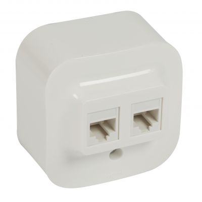 Forix IP20 - Gniazdo 2Xrj45 Kat. 5E Utp Białe 782428 LEGRAND (782428)