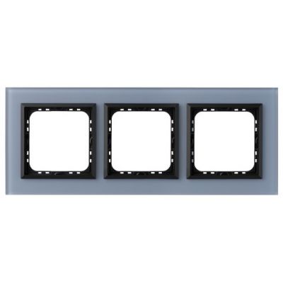 SONATA Ramka potrójna kolor niebieskie szkło szronione R-3RGC/80/33 OSPEL (R-3RGC/80/33)