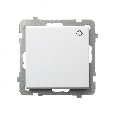 SONATA Przycisk zwierny /światło/ kolor biały mat ŁP-5R/m/75 OSPEL (ŁP-5R/m/75)