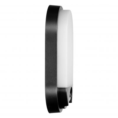 NEFRYT LED 15W, oprawa ogrodowa z czujnikiem ruchu, 1100lm, IP54, 4000K, czarna AD-OP-6147BLPMR4 ORNO (AD-OP-6147BLPMR4)