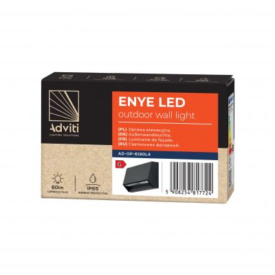 Oprawa elewacyjna neutralna 1,5W 60lm IP65 4000K ENYE LED AD-OP-6190L4 ORNO (AD-OP-6190L4)