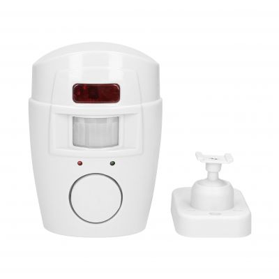 Mini alarm bezprzewodowy z wbudowaną syreną sterowany pilotem 6m bateryjny AS-1 ORNO (AS-1)