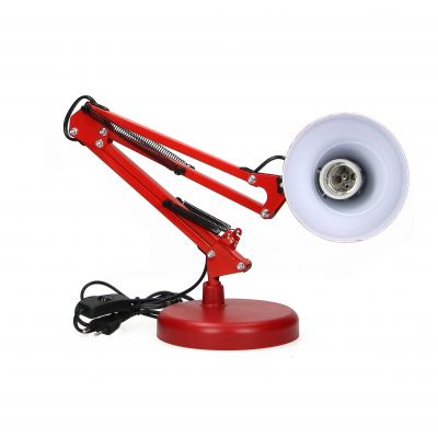 DIAN lampa biurkowa. 60W stalowa, czerwona DL-1/R ORNO (DL-1/R)