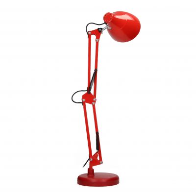DIAN lampa biurkowa. 60W stalowa, czerwona DL-1/R ORNO (DL-1/R)