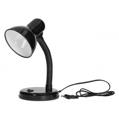 FUPI, lampa biurkowa, 40W, E27, stal + tworzywo, czarna DL-4/B ORNO (DL-4/B)