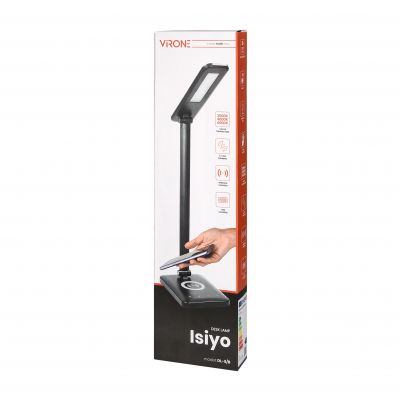 Lampka biurkowa z ładowarką indukcyjną i usb ISIYO LED 7W 390lm zmiana barwy ORNO (DL-5/B)