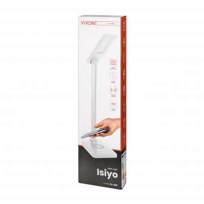 Lampka biurkowa z ładowarką indukcyjną i usb ISIYO LED 7W zmiana barwy temp DL-5/W ORNO (DL-5/W)