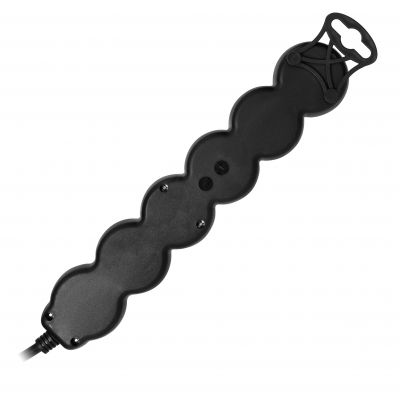 Przedłużacz 5-krotny 2P+Z z wyłącznikiem 3m H05VV-F 3x1,5mm2 Imax=16A płaska wtyczka czarny ORNO (ES-7/B/3)