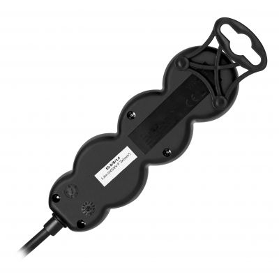 Przedłużacz potrójny listwa zasilająca 3 gniazda Kabel 1,4m czarny ORNO (ES-8/B/1,4)
