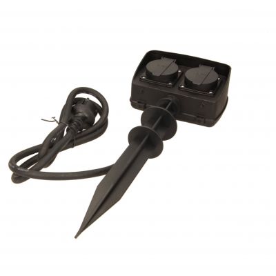 Gniazdo ogrodowe 2x2P+Z, IP44, przewód 1,5m H07RN-F 3x1,5mm2 OR-AE-13138 ORNO (OR-AE-13138)