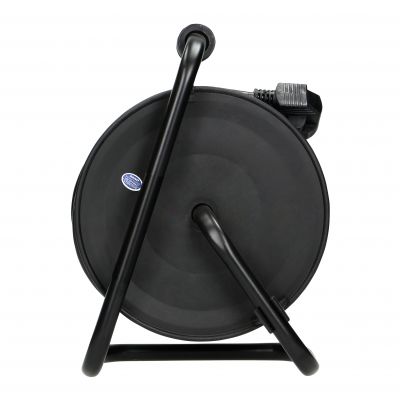 Przedłużacz bębnowy MINI, 4 gniazda 2P+Z (Schuko), metalowy stojak, polwinit H05VV-F 3x1mm2 - 15m OR-AE-13170(GS)/15M ORNO (OR-AE-13170(GS)/15M)