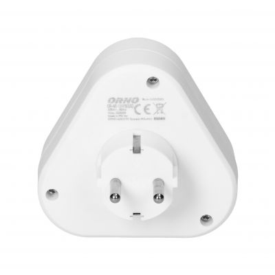 Rozgałęźnik trójkątny 3x2P+Z (Schuko), biały OR-AE-13178(GS) ORNO (OR-AE-13178(GS))