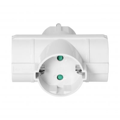 Rozgałęźnik 3x2P+Z (Schuko), biały OR-AE-13184(GS) ORNO (OR-AE-13184(GS))