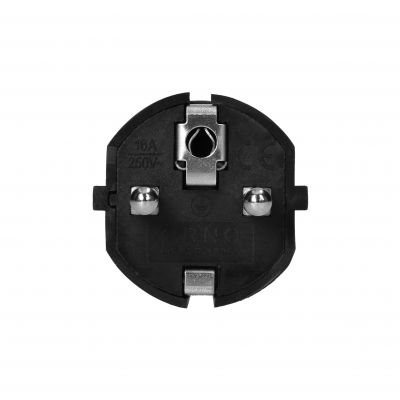 Wtyczka 2P+Z Uni-schuko, czarny OR-AE-13259 ORNO (OR-AE-13259)