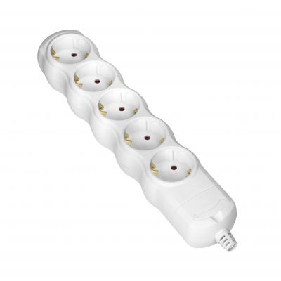 Rozgałęźnik wielogniazdowy 5x2P+Z, Schuko, biały OR-AE-13266(GS)/W ORNO (OR-AE-13266(GS)/W)