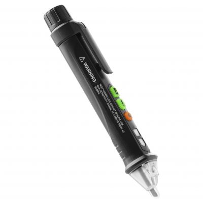 Indukcyjny tester napięcia, 12-1000 V AC/DC, latarka, czarny OR-AE-13276 ORNO (OR-AE-13276)