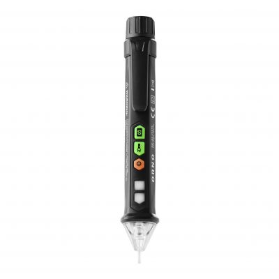 Indukcyjny tester napięcia, 12-1000 V AC/DC, latarka, czarny OR-AE-13276 ORNO (OR-AE-13276)