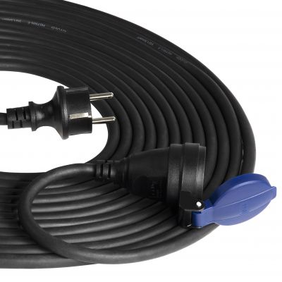 Przedłużacz warsztatowy bryzgoszczelny IP44 1x2P+Z 30m,kabel gumowy olejoodporny H07RN-F 3x1,5mm2, ORNO (OR-AE-13290/30M)