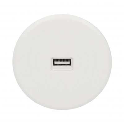 Bezprzewodowa ładowarka indukcyjna z dodatkowym portem USB, biała OR-AE-1367/W ORNO (OR-AE-1367/W)