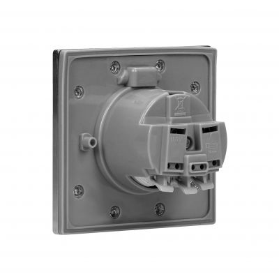 Hermetyczne gniazdo elektryczne, IP44 stal nierdzewna, wersja Schuko OR-AE-1397(GS) ORNO (OR-AE-1397(GS))