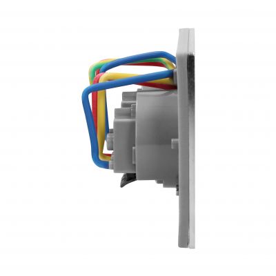 Hermetyczne gniazdo elektryczne podwójne, IP55 stal nierdzewna, z wiatroszczelną puszką montażową OR-AE-1398MB ORNO (OR-AE-1398MB)