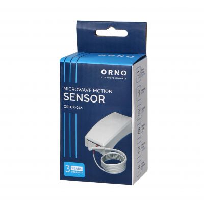 Mikrofalowy czujnik ruchu z zewnętrznym sensorem zmierzchowym, 360st., IP20, 1200W OR-CR-246 ORNO (OR-CR-246)