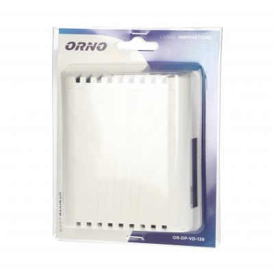 Dzwonek Gong Dwutonowy Plus 8V, biały OR-DP-VD-139/W/8V ORNO (OR-DP-VD-139/W/8V)
